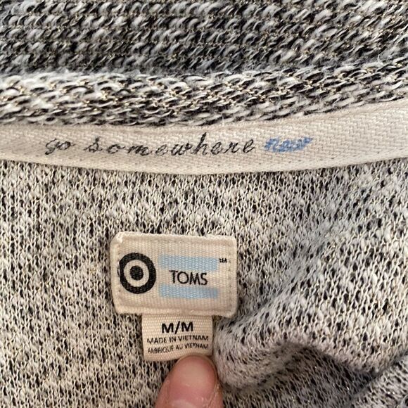 Toms for Target Medium Longsleeve Knit Cropped Sweater Skinny Threading - Picture 5 of 6